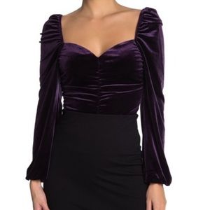 Lush Purple Velvet Bodysuit